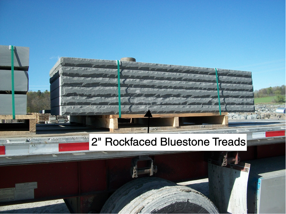 rockfaced bluestone countertops